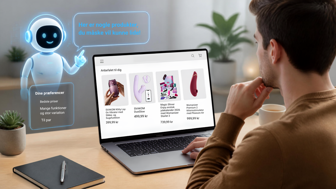 AI-shoppingassistent anbefaler sexlegetøj ud fra brugerens præferencer, budget og ønskede funktioner hos Eterna Nordisk
