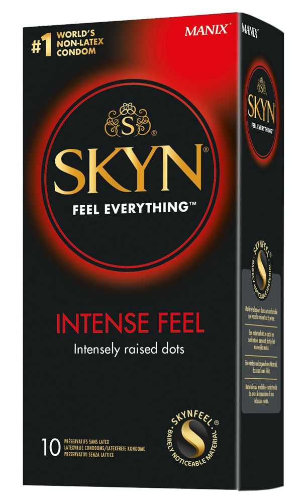 SKYN Intense Feel 10/36 stk. – latexfri kondomer med prikker 53 mm