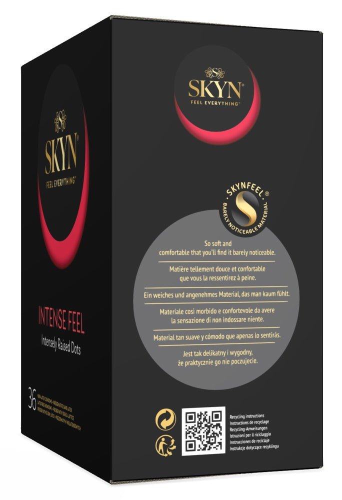 SKYN Intense Feel teksturerede kondomer med bølgestruktur og forhøjede prikker