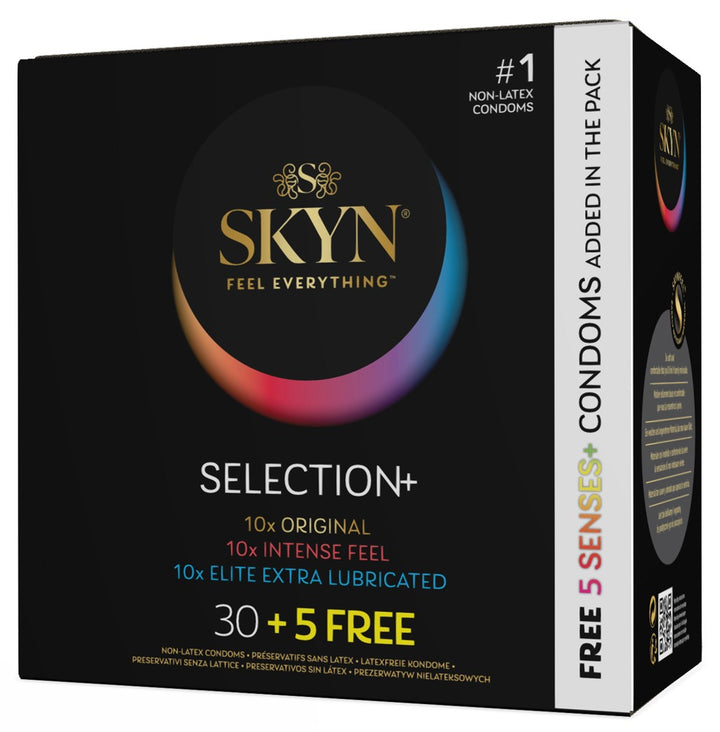 SKYN Selection+ 30+5 Free med 35 latexfri kondomer i seks varianter