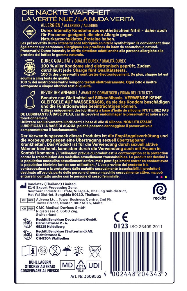 Durex Intensity – Latexfri & Ultra-Tynde Kondomer (56 mm)