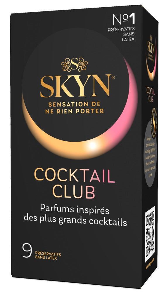 SKYN Cocktail Club – Latexfri Kondom Mix (9 stk.)