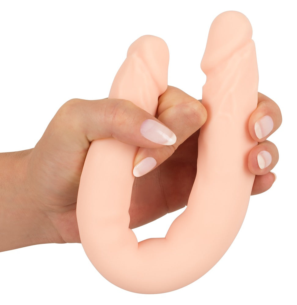 Dobbeltsidet Realistisk Dildo – Fleksibel Silikone & To Forskellige Ender