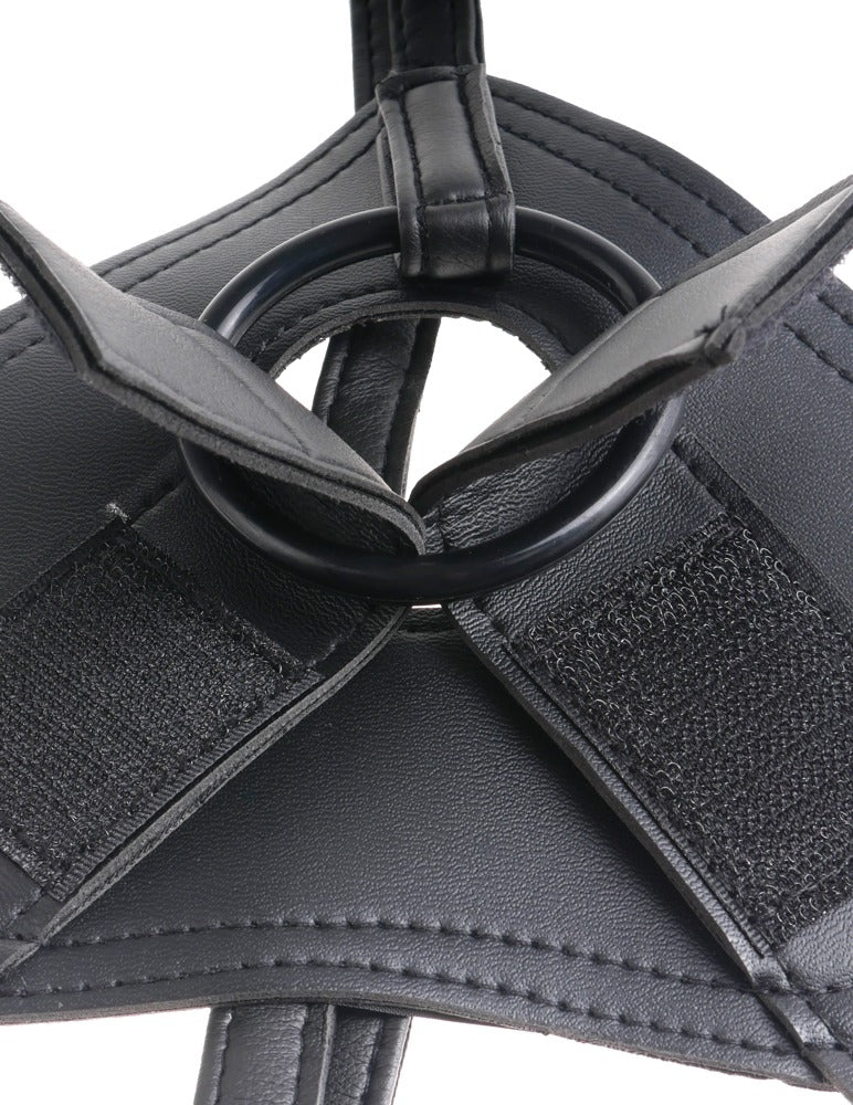 King Cock Strap-On Sæt 8” – realistisk dildo med 3 ringe og justerbart harness