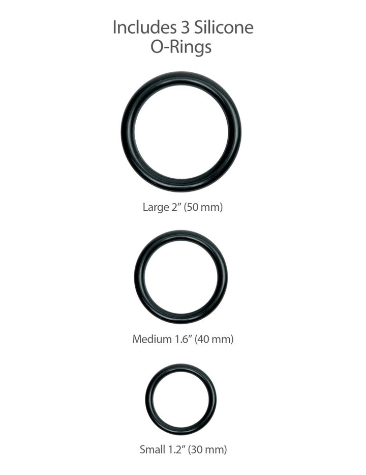 King Cock Strap-On Sæt 8” – realistisk dildo med 3 ringe og justerbart harness