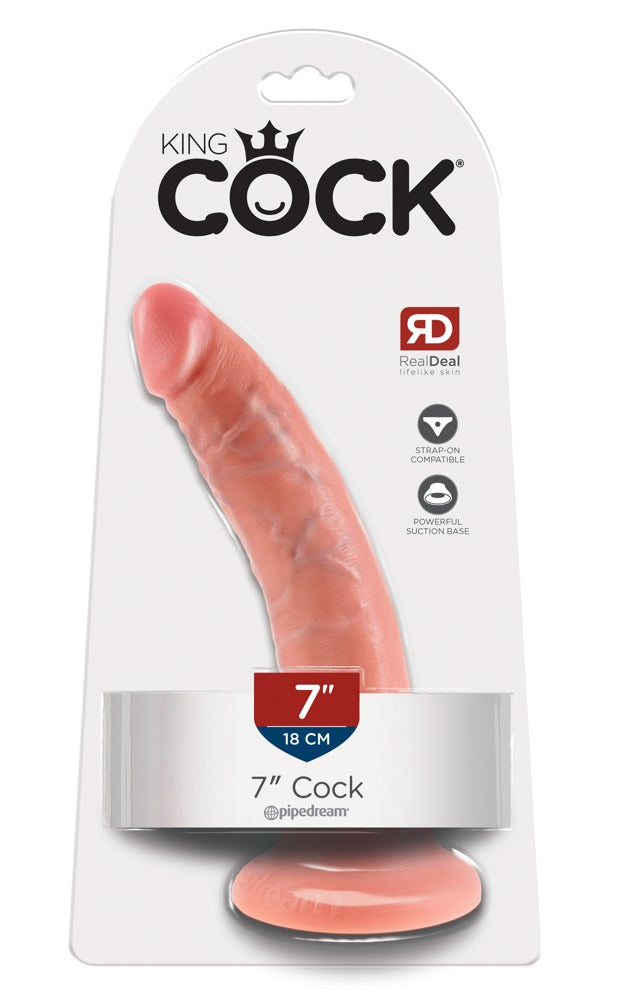 7" Realistic Dildo with Suction Cup – Hand‑Painted, Veined, Lifelike Design