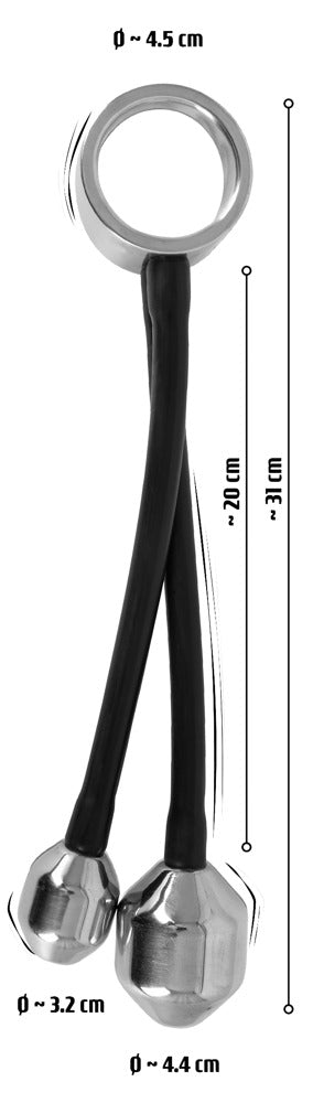 Metal Ring med Tunge Plugvægt – Dual Stimulation Design