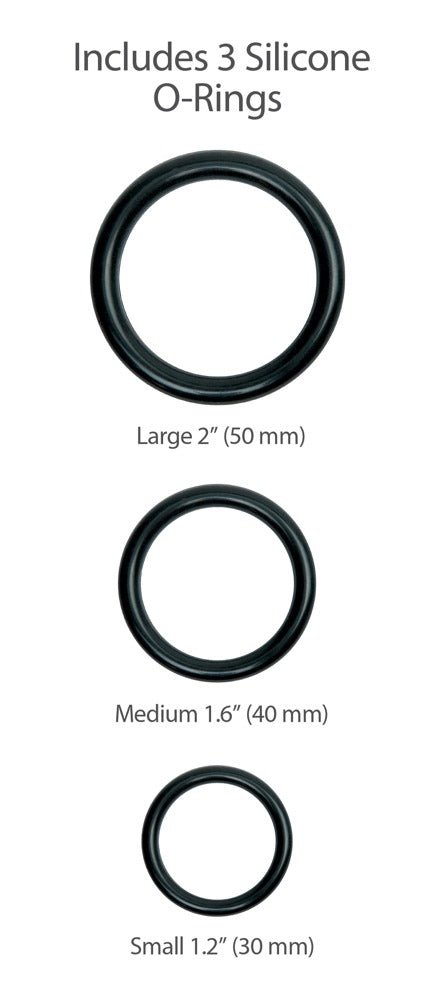 King Cock Strap-On Sæt 9” – stor realistisk dildo med 3 ringe og justerbart harness
