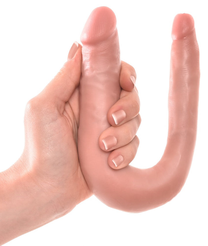 Double Trouble – Realistisk Dobbeltdildo i Fleksibel PVC