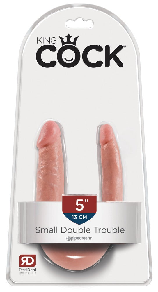 Double Trouble – Realistisk Dobbeltdildo i Fleksibel PVC