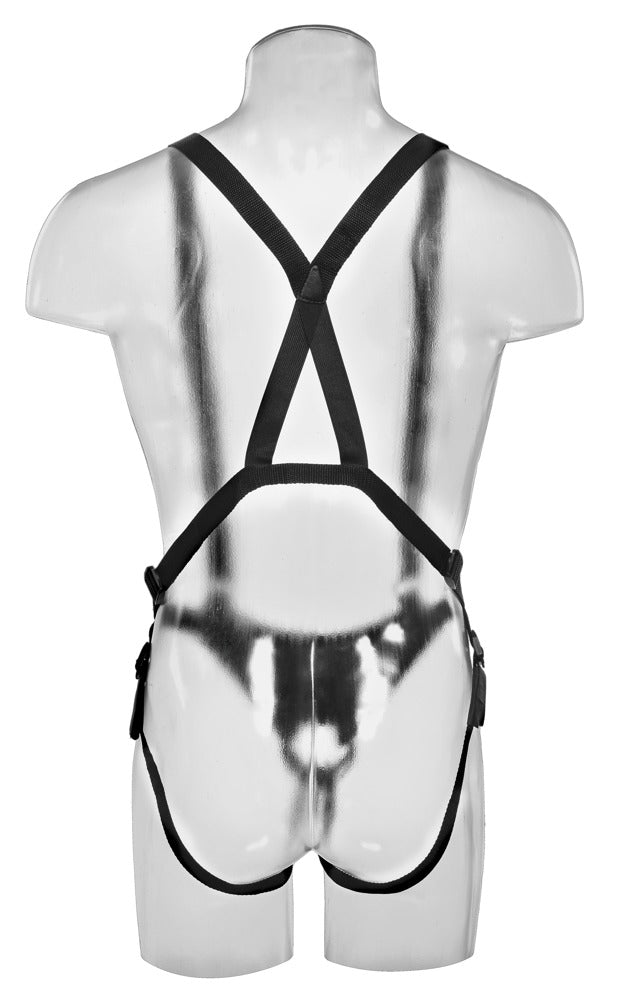 King Cock Hollow Strap-On med Seler – realistisk hult strap-on harness