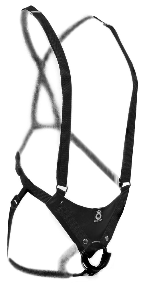 King Cock Hollow Strap-On med Seler – realistisk hult strap-on harness