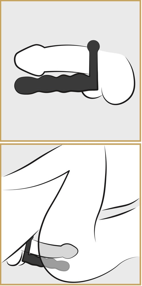 Cock Ring med Butt Plug & Vibro-Bullet – Trippel Nydelse til Par