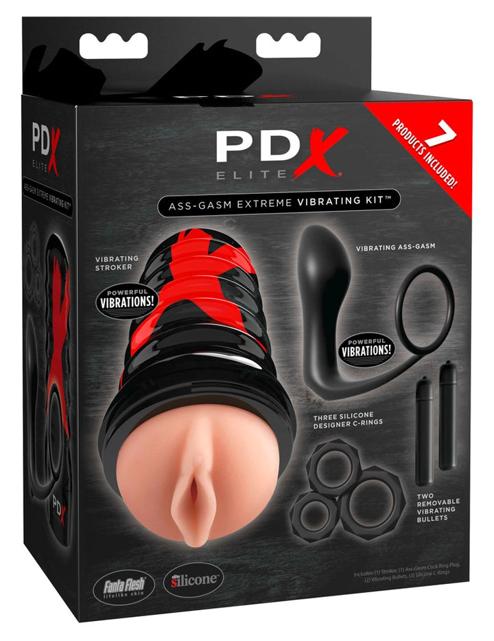 7-Delt Men’s Pleasure Set – Fuld Kroppsnær Nydelse for HAM