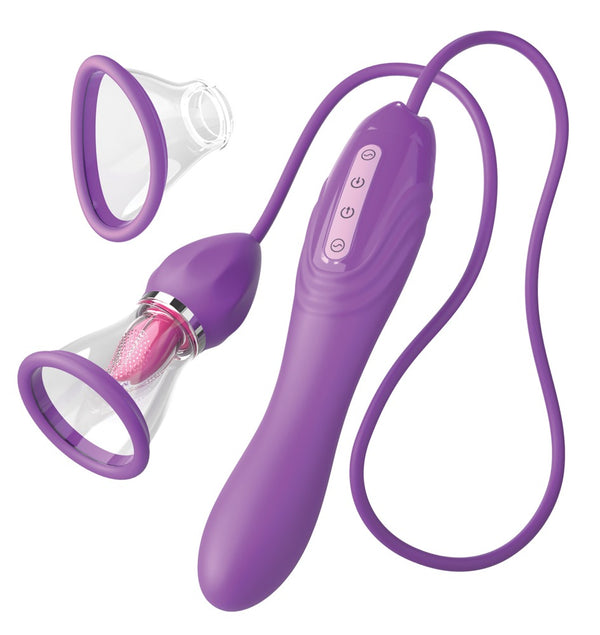 Ultimate Pleasure Max – 3-i-1 Vibrator, Vibro-Tunge & Intim Suction Cup