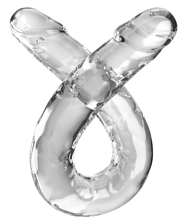 18" Transparent Dobbeltdildo – King Cock Clear