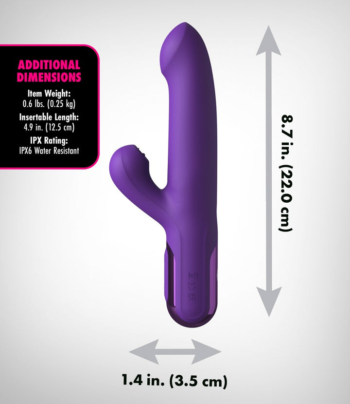 Fantasy For Her Super Sonix Thruster Rabbit Vibrator