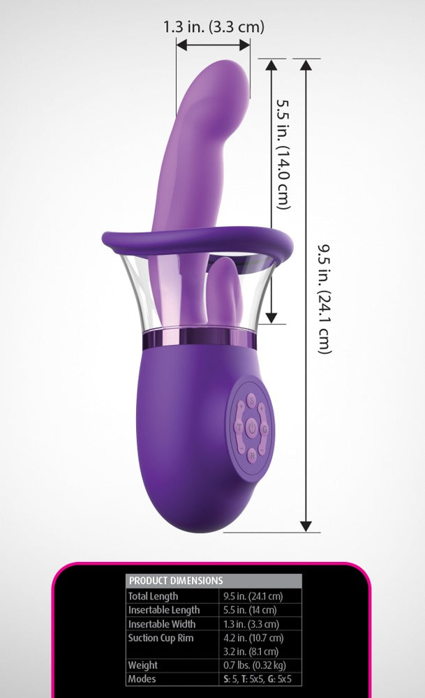 Ultimate Pleasure Pro Plus – G-Spot Vibrator med Suction Cup & Vibro-Tunge