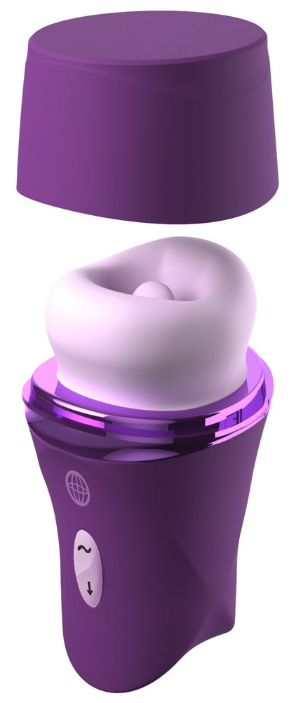 Fantasy For Her Lush Kiss Plush med 3 sugetilstande og 7 slikke- og vibrationsmønstre