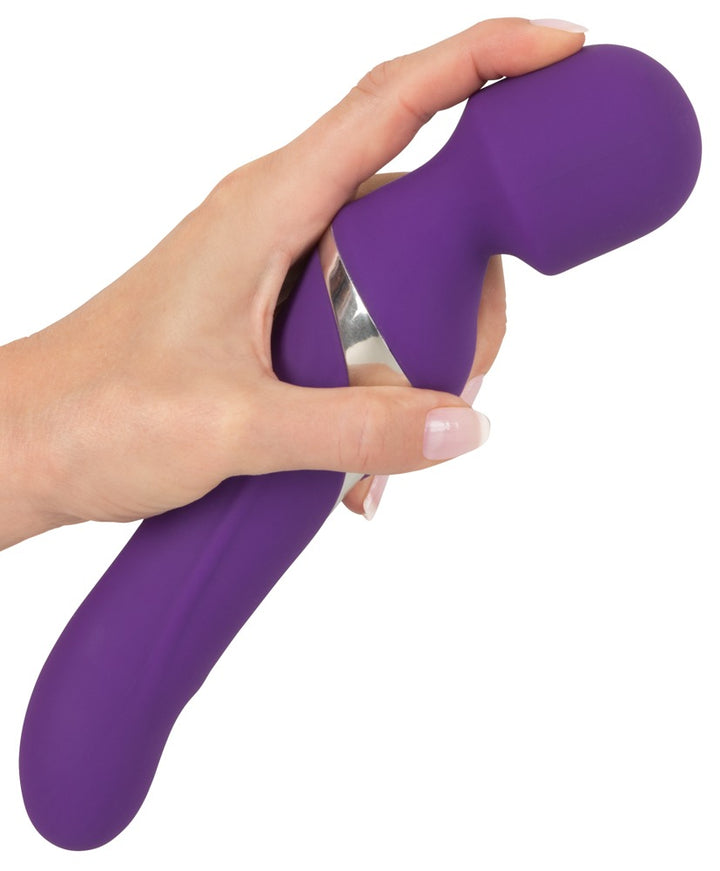 Javida Wand &amp; Pearl Vibrator med massagehoved og roterende perler