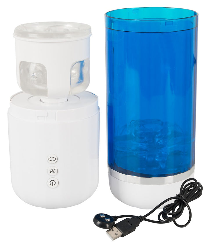 Rechargeable 3 Function Masturbator – Rotation, Bevægelse &amp; Vibration