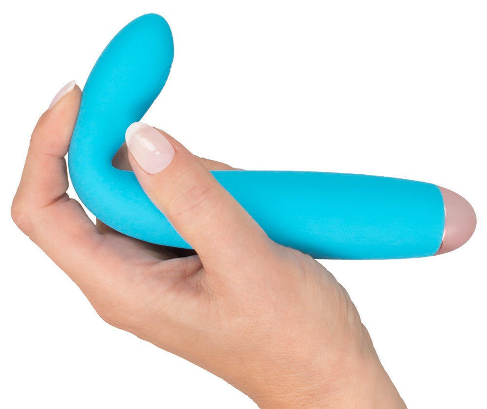 Cuties Blue vibrator med fleksibelt hoved