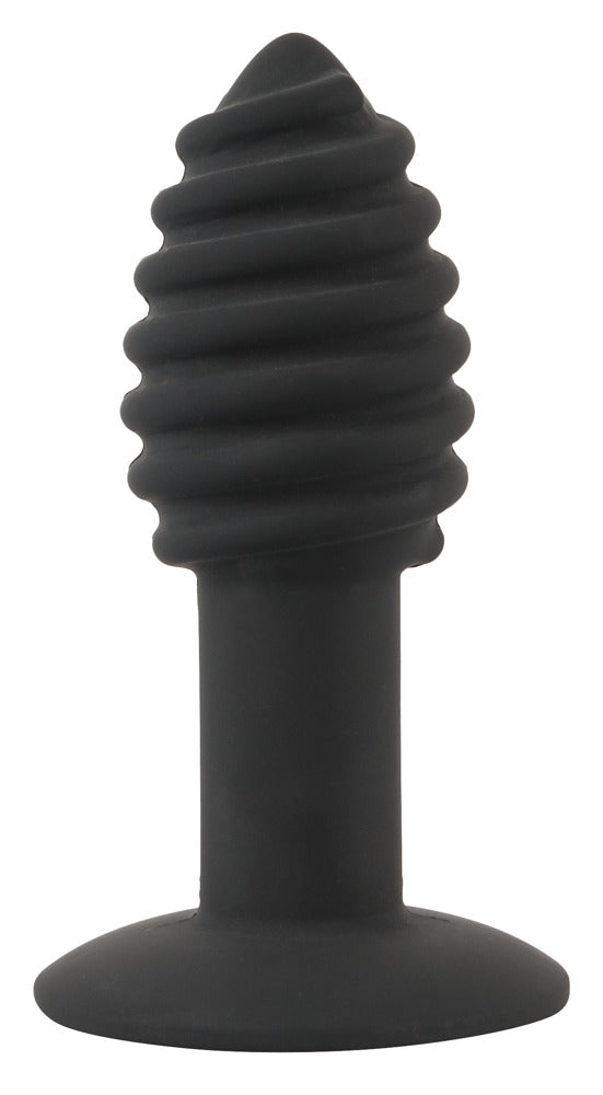 Black Velvets Twist Vibro Butt Plug – 7 Modes, Grooved Texture & Waterproof