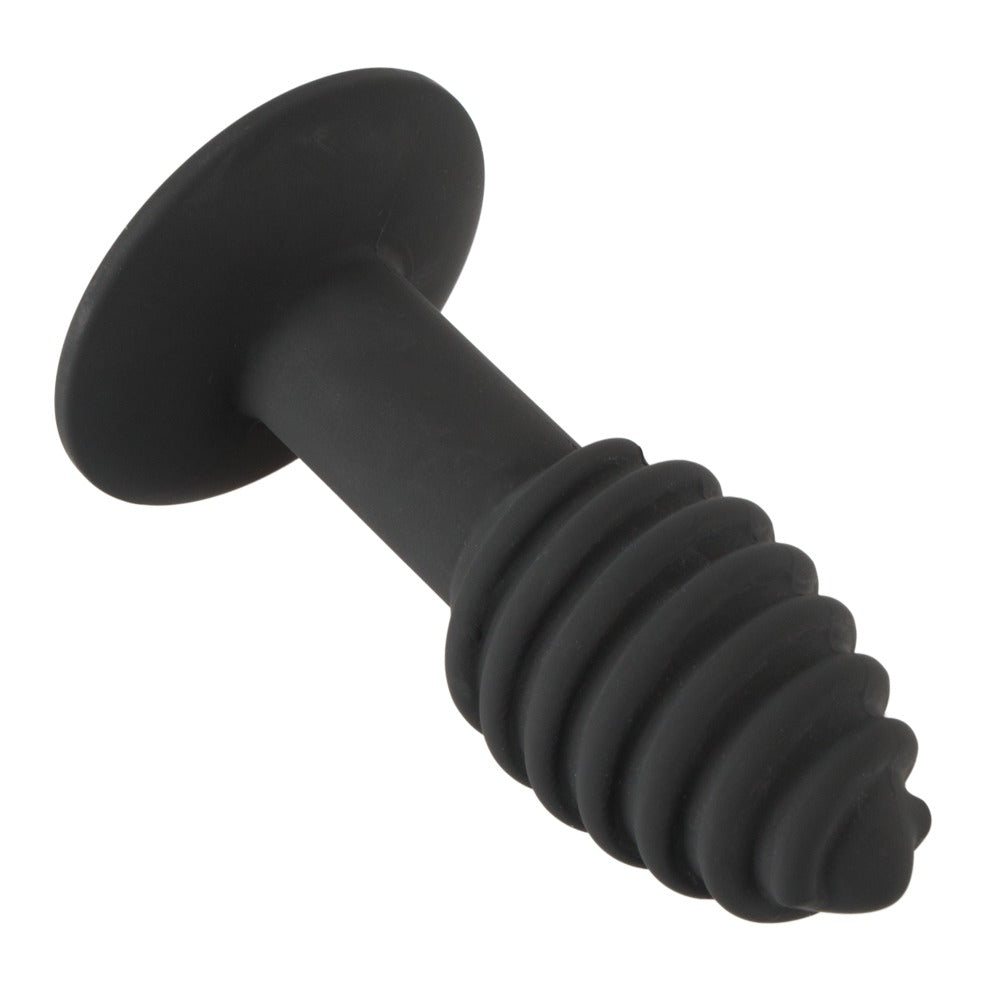 Black Velvets Twist Vibro Butt Plug – 7 Modes, Grooved Texture & Waterproof