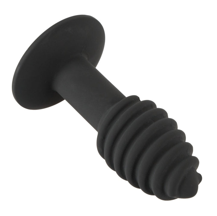 Black Velvets Twist Vibro Butt Plug – 7 Modes, Grooved Texture & Waterproof