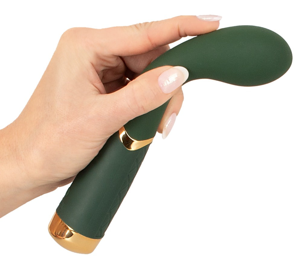Vandtæt vibrator med bevægeligt massagehoved