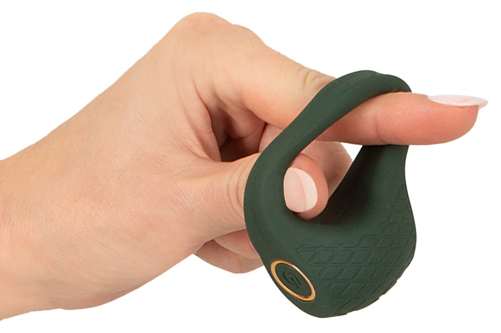 Vibro Cock Ring med dobbelt stimulering – Emerald Love