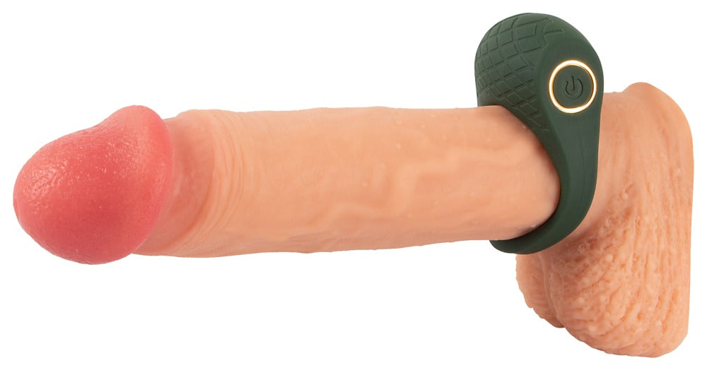 Vibro Cock Ring med dobbelt stimulering – Emerald Love