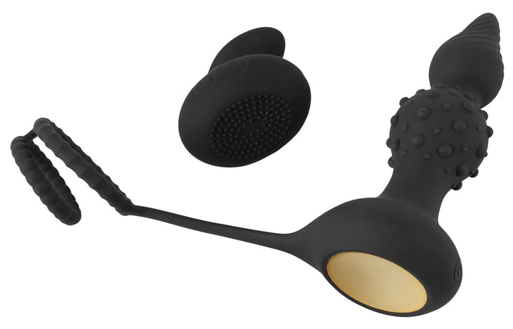 Rebel RC Vibro Butt Plug with Cock & Ball Rings