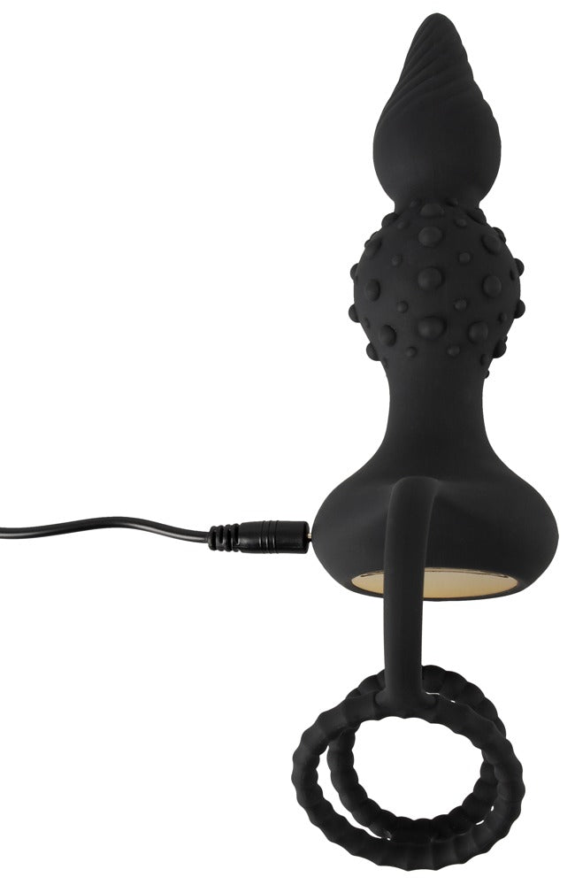 Rebel RC Vibro Butt Plug with Cock & Ball Rings