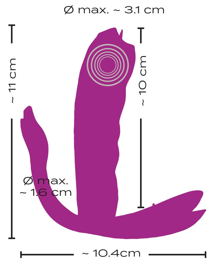 Javida RC Licking Panty Vibe med Fjernbetjening &amp; Varme