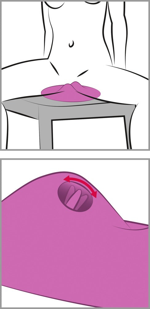 Vibro-Cushion med 2 Stimulerende Bølger, Varme & Vibro-Tunge - EternaNordic