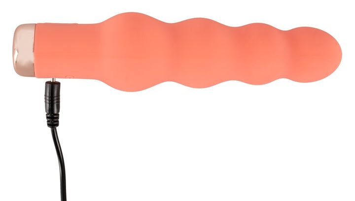 Kompakt vibrator med perledesign og Soft Touch-silikone