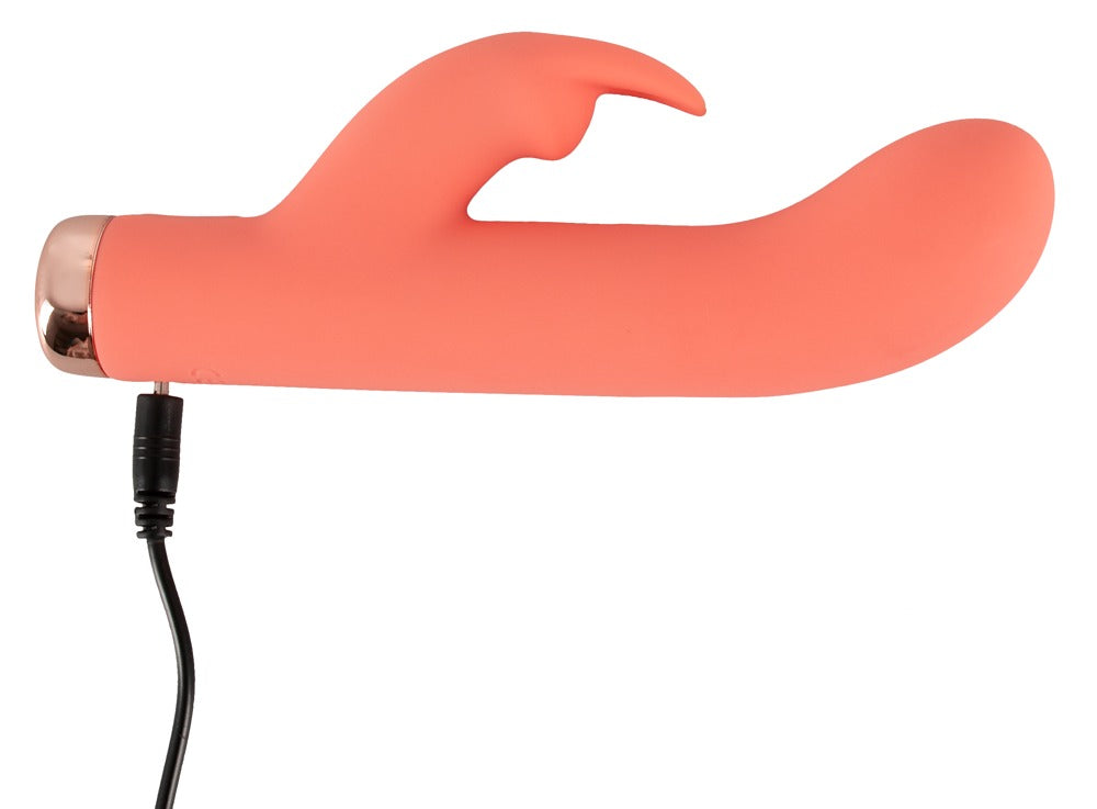 Kompakt rabbit vibrator med buet G-punkt hoved