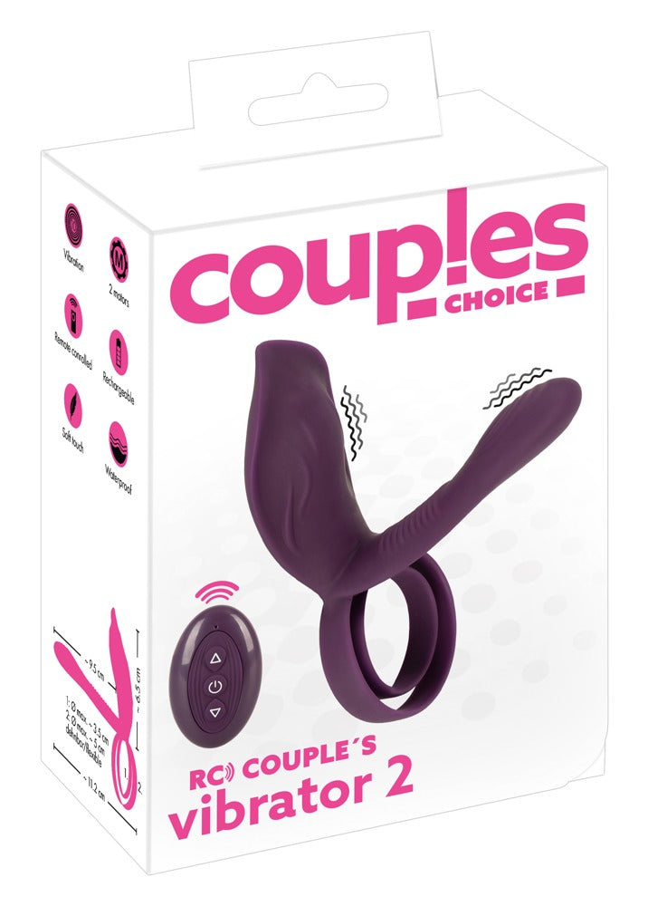 Couple’s Vibrator 2 – Dobbelt Ring & Samtidig Nydelse | Couples Choice