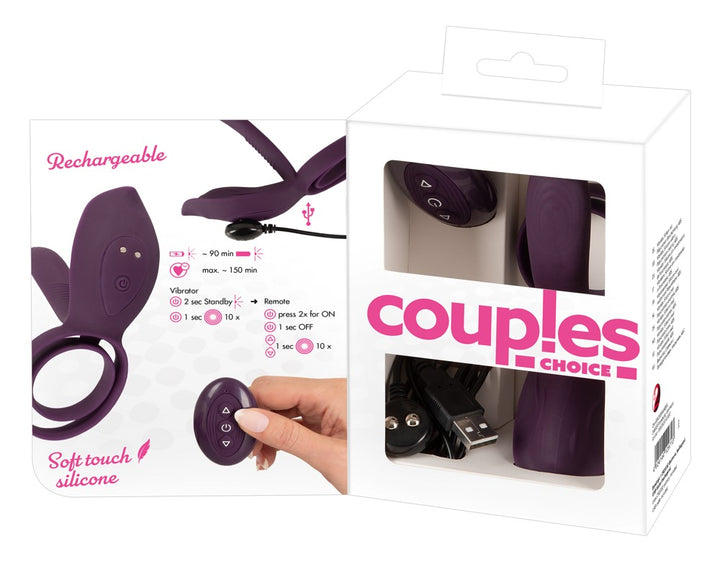 Couple’s Vibrator 2 – Dobbelt Ring & Samtidig Nydelse | Couples Choice