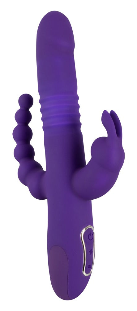 Sweet Smile Triple Vibrator med 7,5 cm indførbar analstimulator