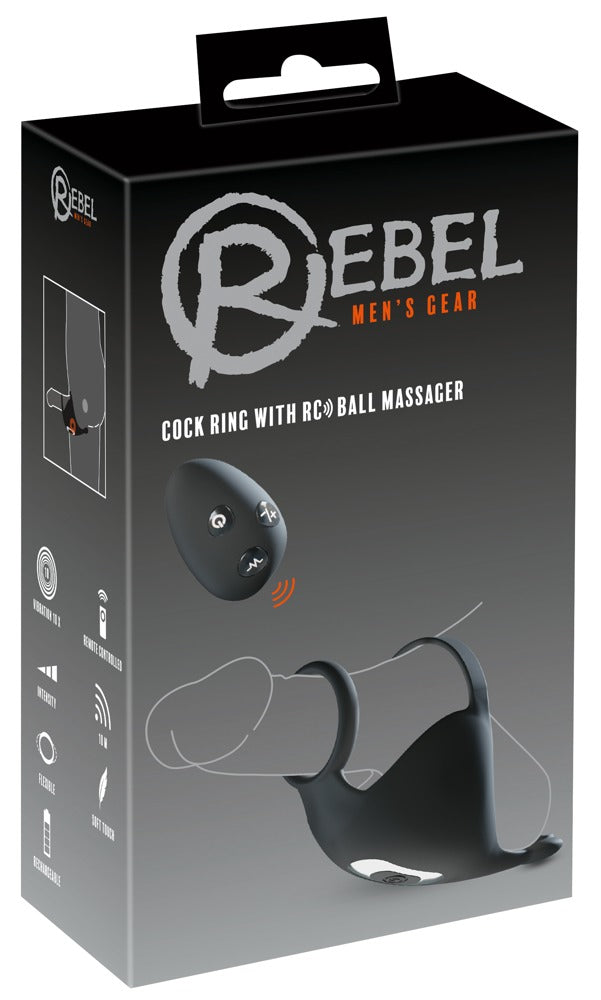 Cock Ring med RC Kuglemassager – Dobbelt Stimulation & Erektionsboost