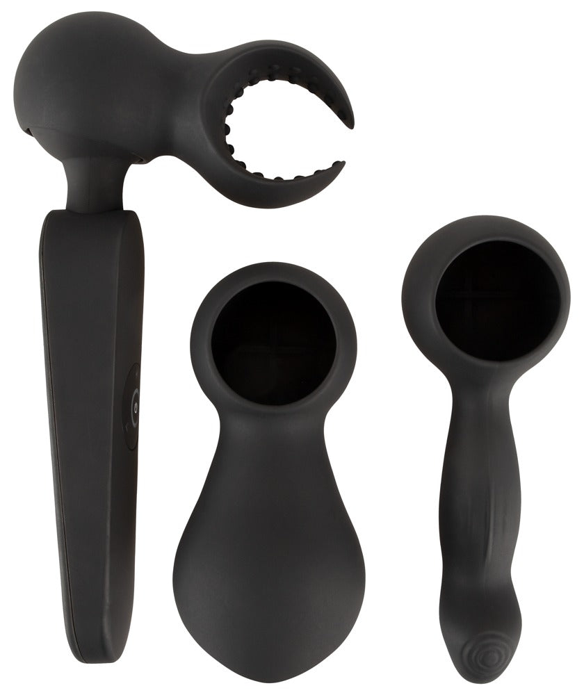 Couples Choice massage wand med varme og 3 vedhæftninger