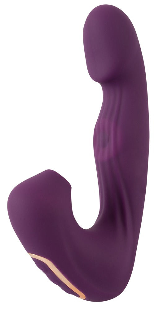 Javida 4 Function Vibrator med Klitorissuger &amp; Bankefunktion