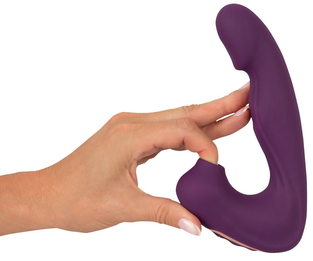 Javida vibrator med sugefunktion, bevægelig tunge og 5 tungehastigheder