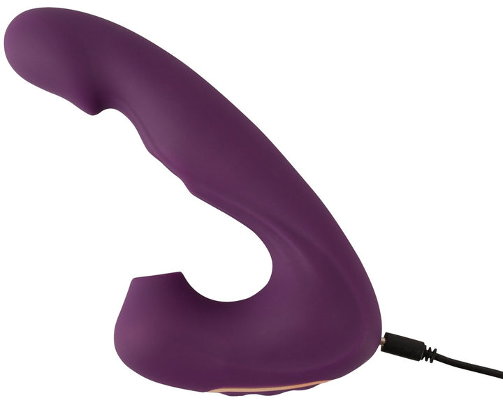 Javida 4 Function Vibrator med Klitorissuger &amp; Bankefunktion