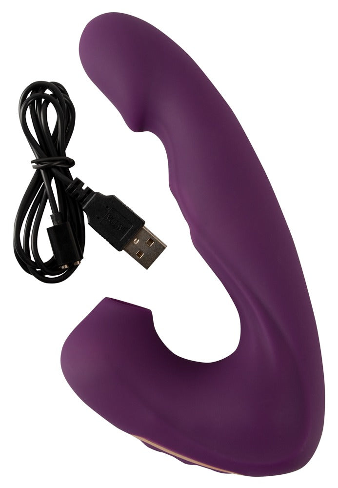 Javida 4 Function Vibrator med Klitorissuger &amp; Bankefunktion