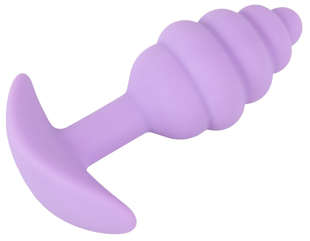 Cuties Mini Butt Plug – Grooved Silicone Plug with Gentle Tip & Safe Stopper