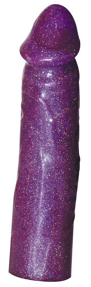 7‑Piece Glittering Purple Sex Toy Set – Vibrator with Attachments, Anal Beads, Love Balls, Cock Ring & Dildo