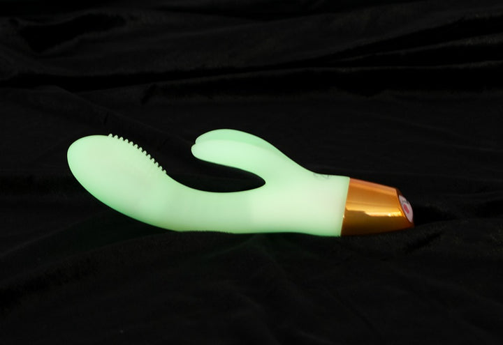 Glow in the Dark Rabbit Vibrator – Lysende Nydelse i Mørket - EternaNordic